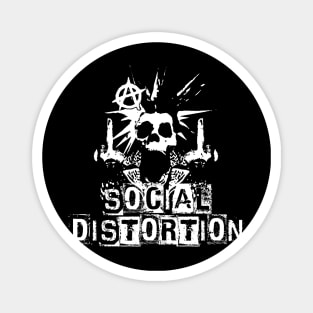 social skeleton punk Magnet